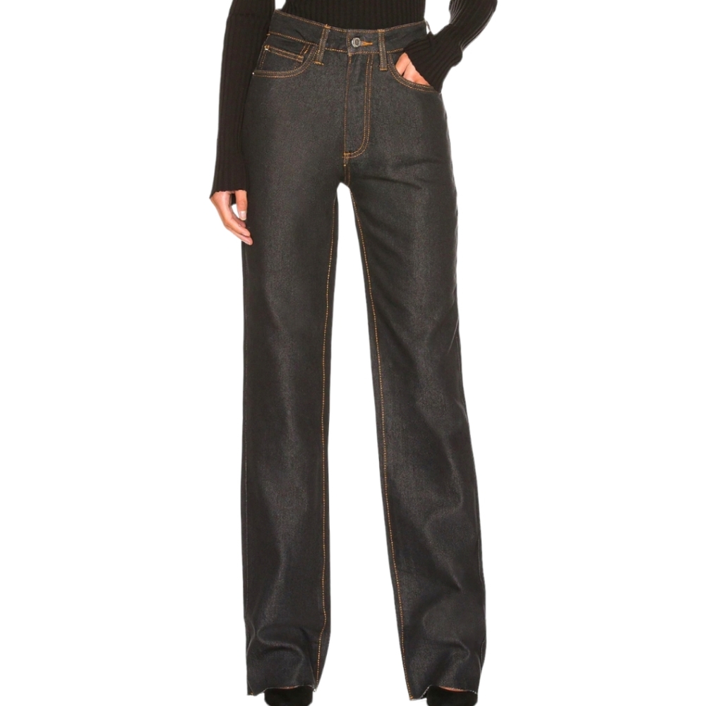 NWT WeWoreWhat Women's High Rise Dark Wash Dad Jean Straight Leg Size 29